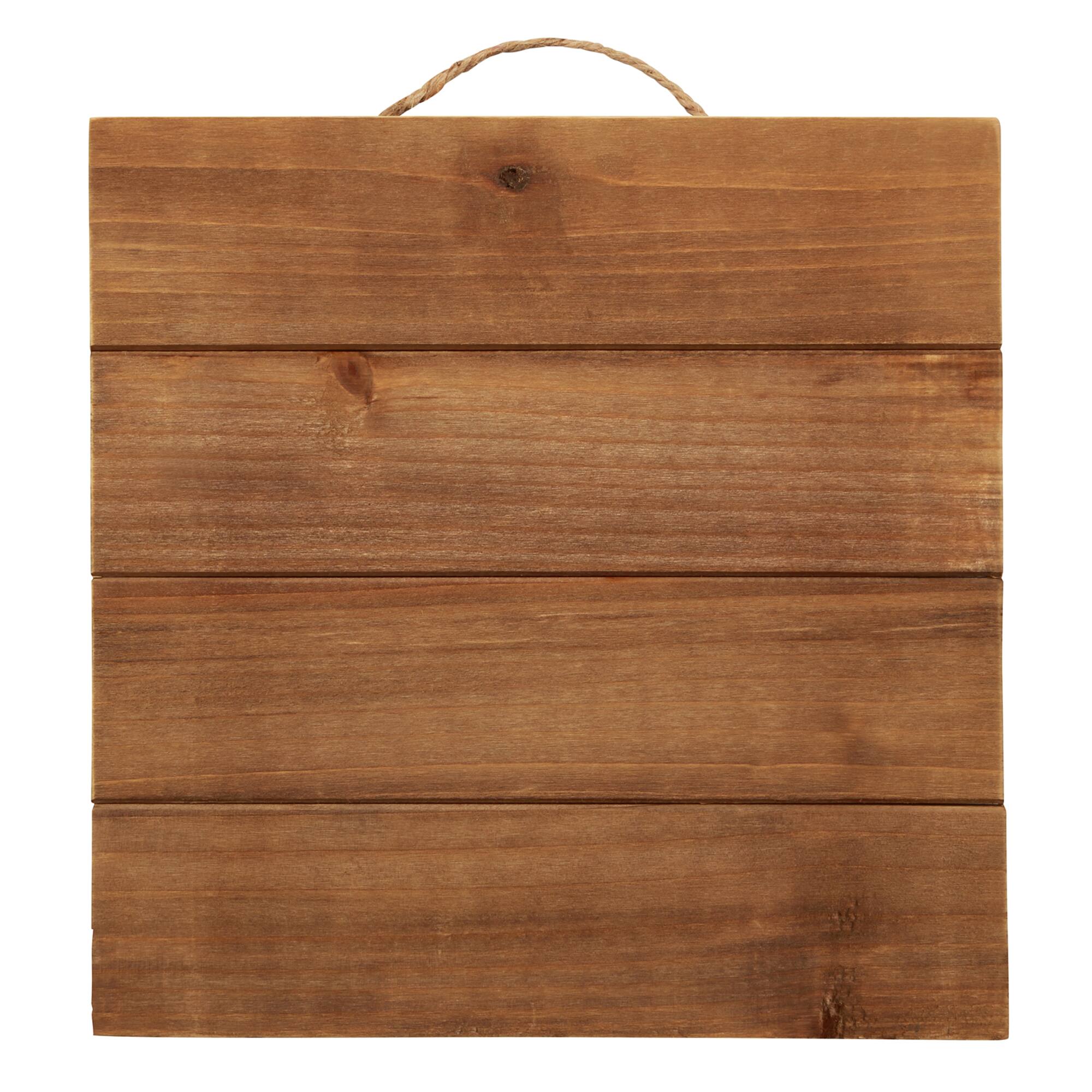 12 Pack: 10" Square Wood Pallet Plaque by Make Market®